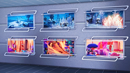 ***Futuristic Paintings*** Sims 36 variations, recolorable frame. Category: Decorative - Paintings.*