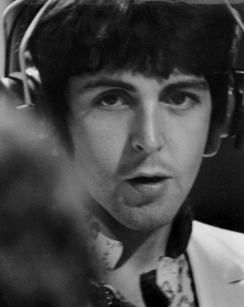 Paul McCartney photographed at EMI Studios, London on the 24th June 1967.