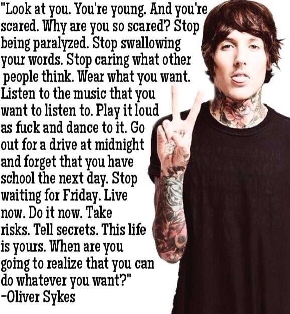 ihavesecretssodoyou:  This is so fucking right. Oli sykes 👏👏