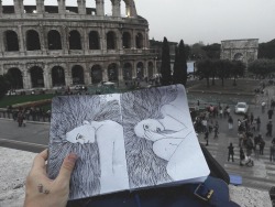 coltre:  I spent a good day drawing near the Colosseum