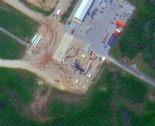 Following last month’s STP-2 mission, the WorldView-3 satellite captured the two side boosters
