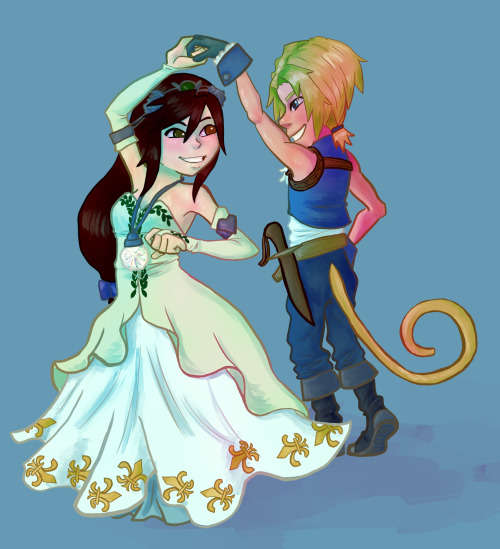 timmimae: Final Fantasy IX week Day 1 - Favorite character(s) or relationshipZidane Tribal/Garnet Ti