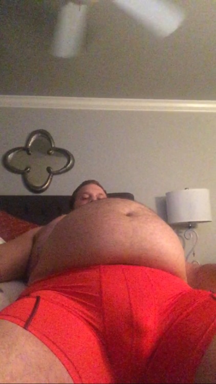 thatonebigcub:  How do I look, boys? When you eat all night. Weigh yourself and you have an extra 11