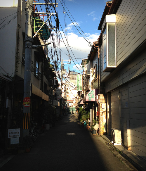 Aantal foto’s uit de stad Osaka en het dubieuze zijstraatje waar onze ryokan zich bevindt.