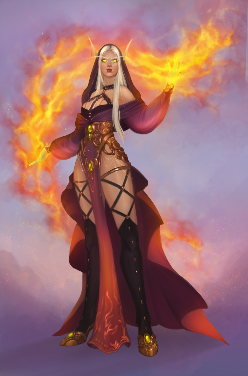 Beautiful mage commission! <3 Follow me on Twitter! <3