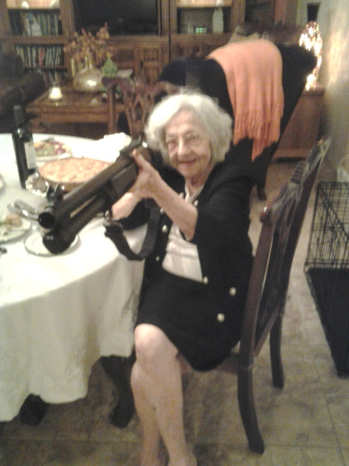 Shoot ‘em down grandma