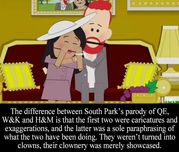 Royal-Confessions — “The difference between South Park's parody of QE,...