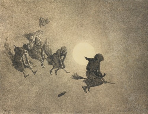 La cabalgata de las brujas. Por William Holbrook Beard, 1870.