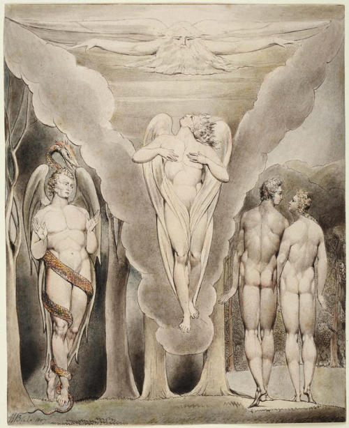 William Blake’s illustrations of Paradise Lost, by John Milton, 1807-1808Part 1Satan arousing 