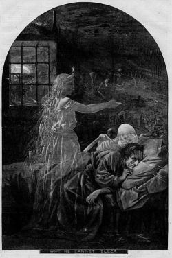 Blackpaint20:  Why He Cannot Sleep Thomas Nast, 1866  I Toss And Turn All Night.