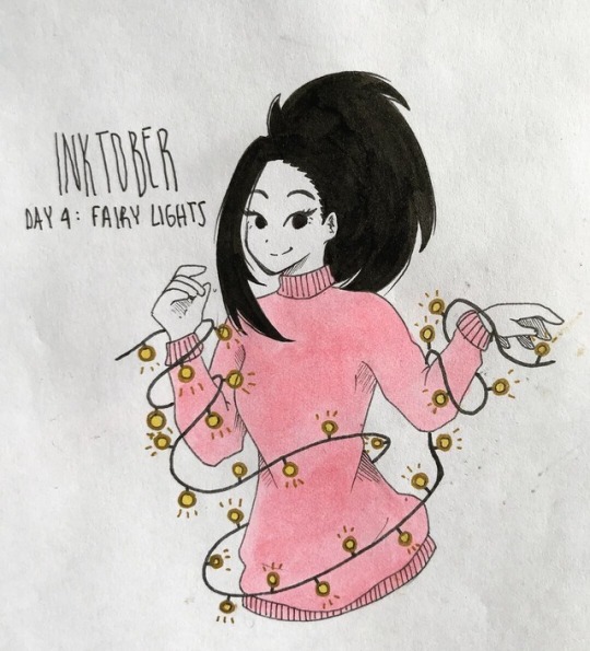 thisisxianne:  Inktober day 4 featuring yaomomo!!