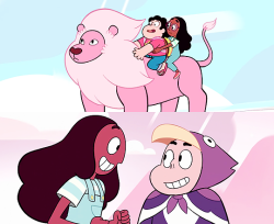 ohfemslash:  @connversebomb → Connie and Steven being cuties  