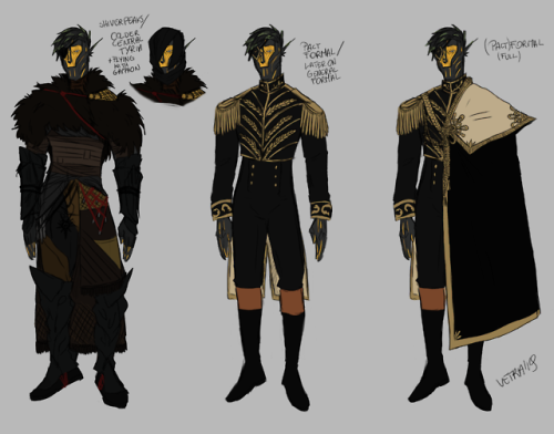 terriblevetra:I wanted to do this for a long time and it’s finally done! Riianer’s outfits/gear c: