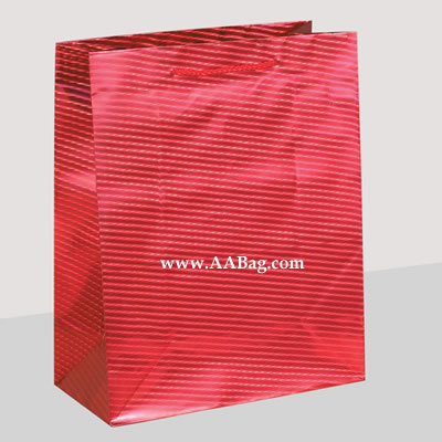 custom holographic paper bag , gift bag