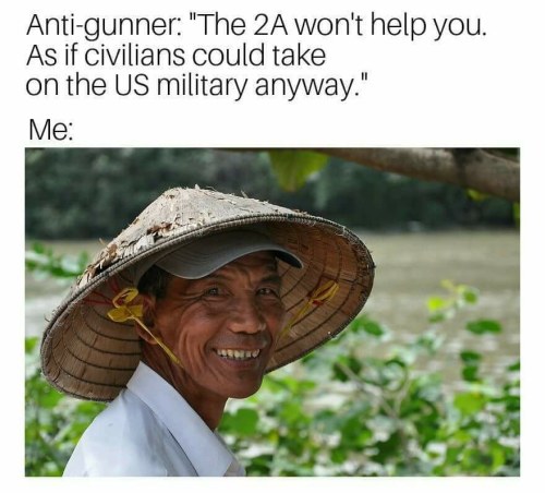bears-for-the-bear-god: fourlughero:   im-just-a-reaction:   pennsylvanian-patriot:  granny-hag:  some fuck: “I NEEEEED MY GUNS TO PROTECT ME FROM A CORRUPT GOVERNMENT” corrupt government: *has control over wealth, resources, and the news. has bigger,
