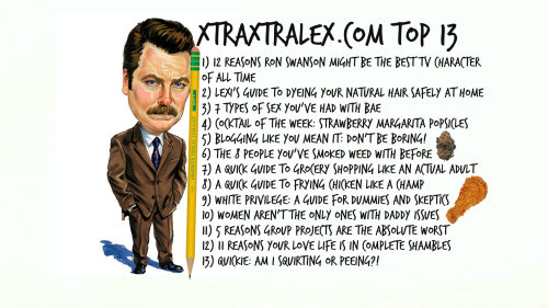 top posts on xtraxtralex.com this week