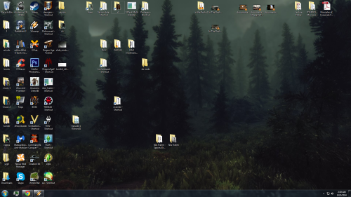 tagged by: renaissancemadonna (yay thank you! &lt;3) Rules: Take a screenshot of your desktop Do