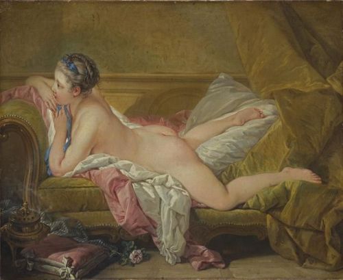 Reclining Girl, by François Boucher, Alte Pinakothek, Munich.