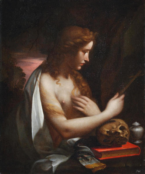 The Penitent Magdalen. Bernardo Castello (Italian, 1557-1629). Oil on canvas.Counter-Reformation art