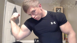 Showing Off His Arms