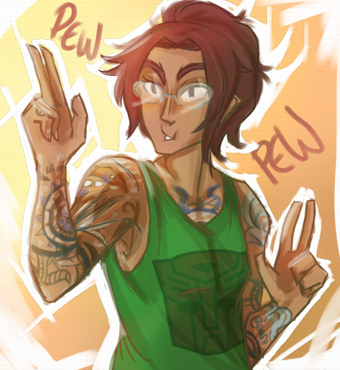 skysoaring:  non binary hanji zoe appreciation post pew pew 