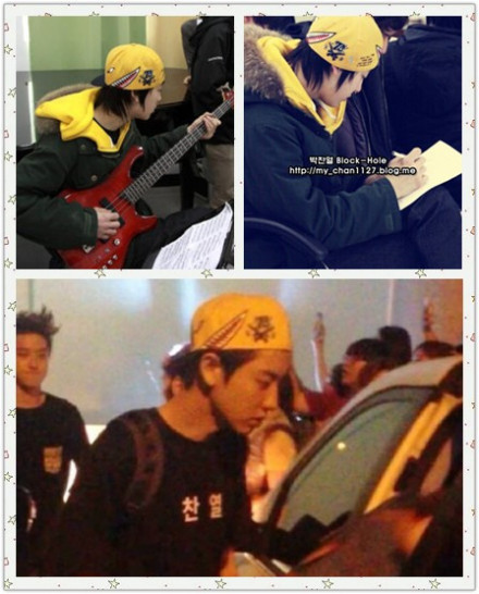 predebut-exo:  Chanyeol wearing the same cap he had before he debuted. Dara has the same cap as well. 