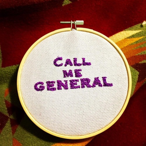 New hoop just in time for Star Wars.. . .#callmegeneral #starwars #starwarsembroidery #feminist 