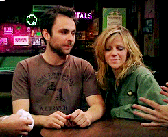 chawleekelly:  hey remember when Charlie gave Dee his jacket and it was literally