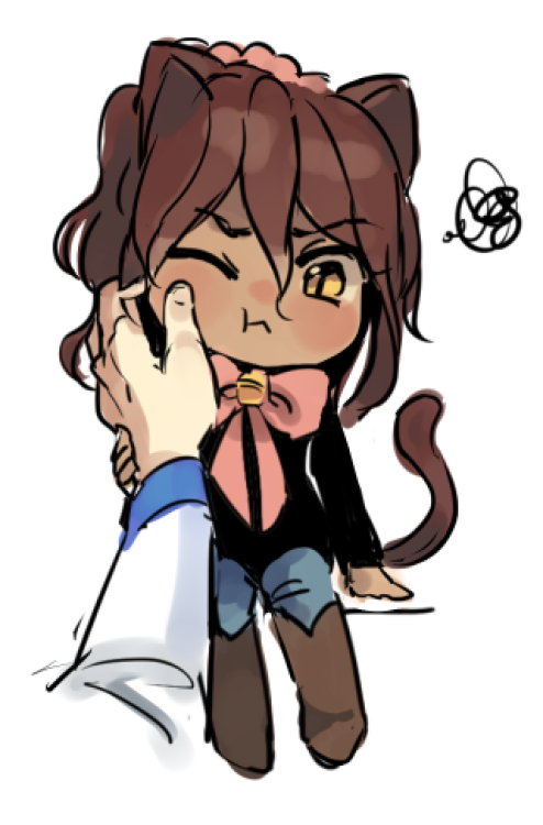 masasei:  nyaoba and minkitty with their owners uqu 