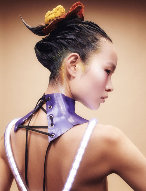 thebeautymodel:Ling Liu by Ed Singleton for Models.com Stylist: Solange Franklin Hair: Joey George M