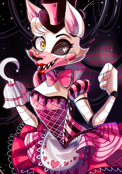 rotodisk:I love Mangle’s color scheme way too much~Quick doodle done while relieving myself from stu