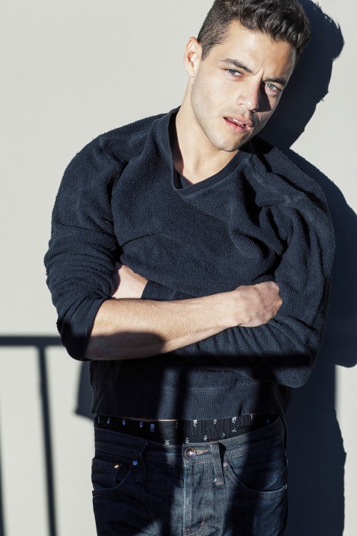 athinglikethat:Rami Malek photographed by the Riker Brothers