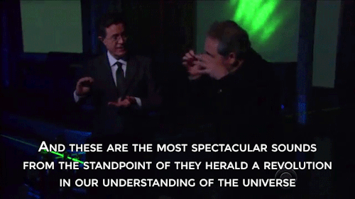 sizvideos:  Gravitational waves’ sounds are not like Stephen Colbert expected - Full video