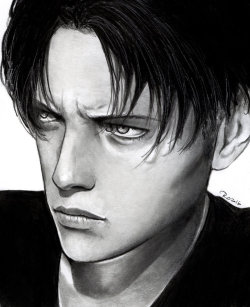 levitrash:  Redwarrior3 | Levi real portrait I have permission from the artist to upload Please do not remove the source 