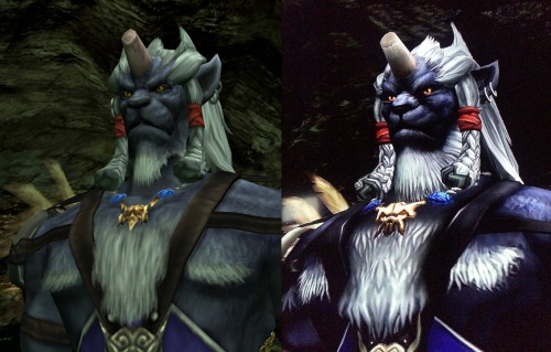madeinshinoda:  If you ever curious how FFX&X-2 HD Remaster is different from original one, here is a quick comparison on both version of Kimahri.Left side is PS2 version(pretty much in-game captured screenshots) and right side is HD Remaster’s(which