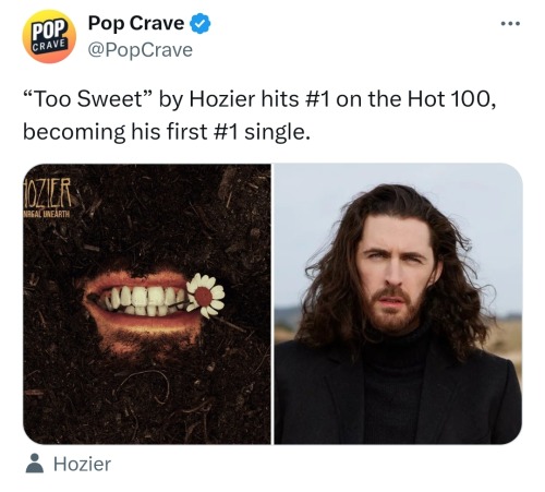 I'm So Happy For Hozier. X X