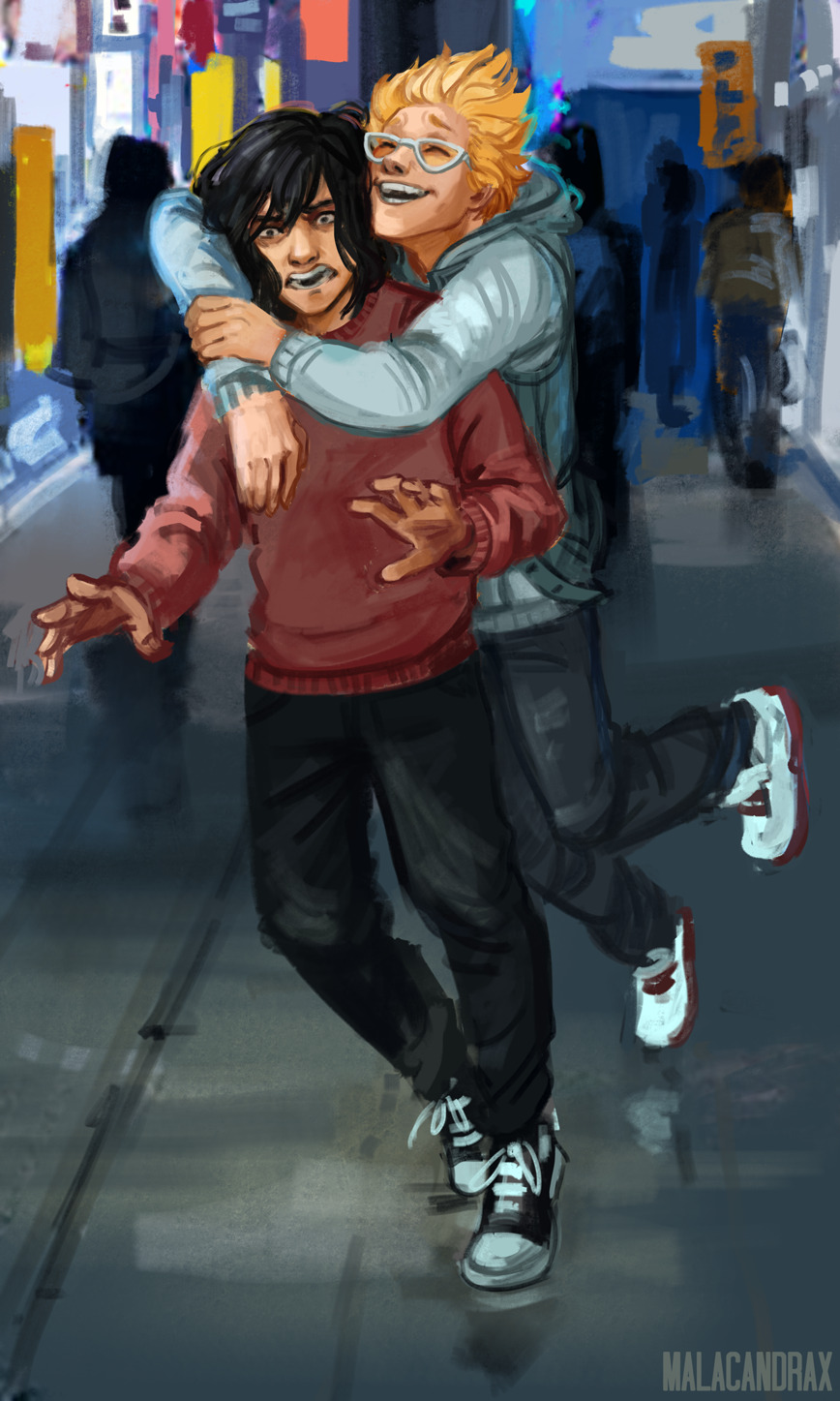 malacandrax: 23/30 dailies Shota’s life flashes before his eyes- (I reckon Hizashi