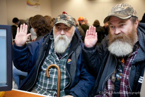 (via The unlikely faces of same-sex marriage - The Washington Post) One of many wonderful photos that were in the news right after the Supreme Court’s marriage equality ruling.