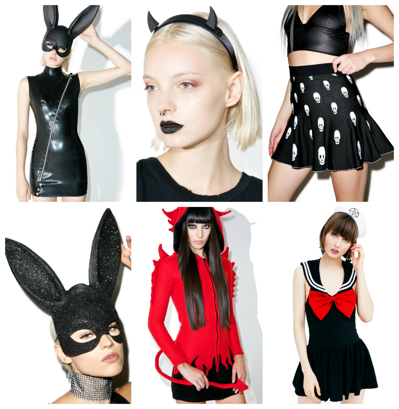 coquettefashion:  Halloween Costumes From DollskillFree Cement Velvetine Liquid Lipstick