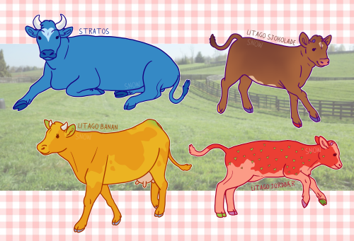 drew some norwegian brand cows ✨