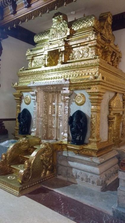 Ganesha shrine, Sri Chandika Durga Parameshwari temple, Kumbashi, Karnataka