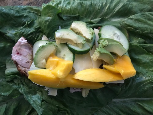 cookingwithleftovers:  Romaine Chicken WrapBecause I have basically been eating these for lunch every day & if you hope for the best, they will (probably) not fall apart on you.. HA! Good luck. #leftovers #foodwaste The Recipe..