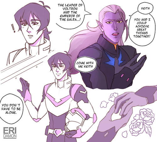 eri-damon: Can you imagine Lotor trying to get close to keith by saying the things he knows he needs