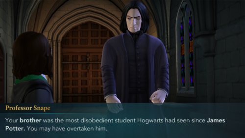 I’m flattered, thanks Snape