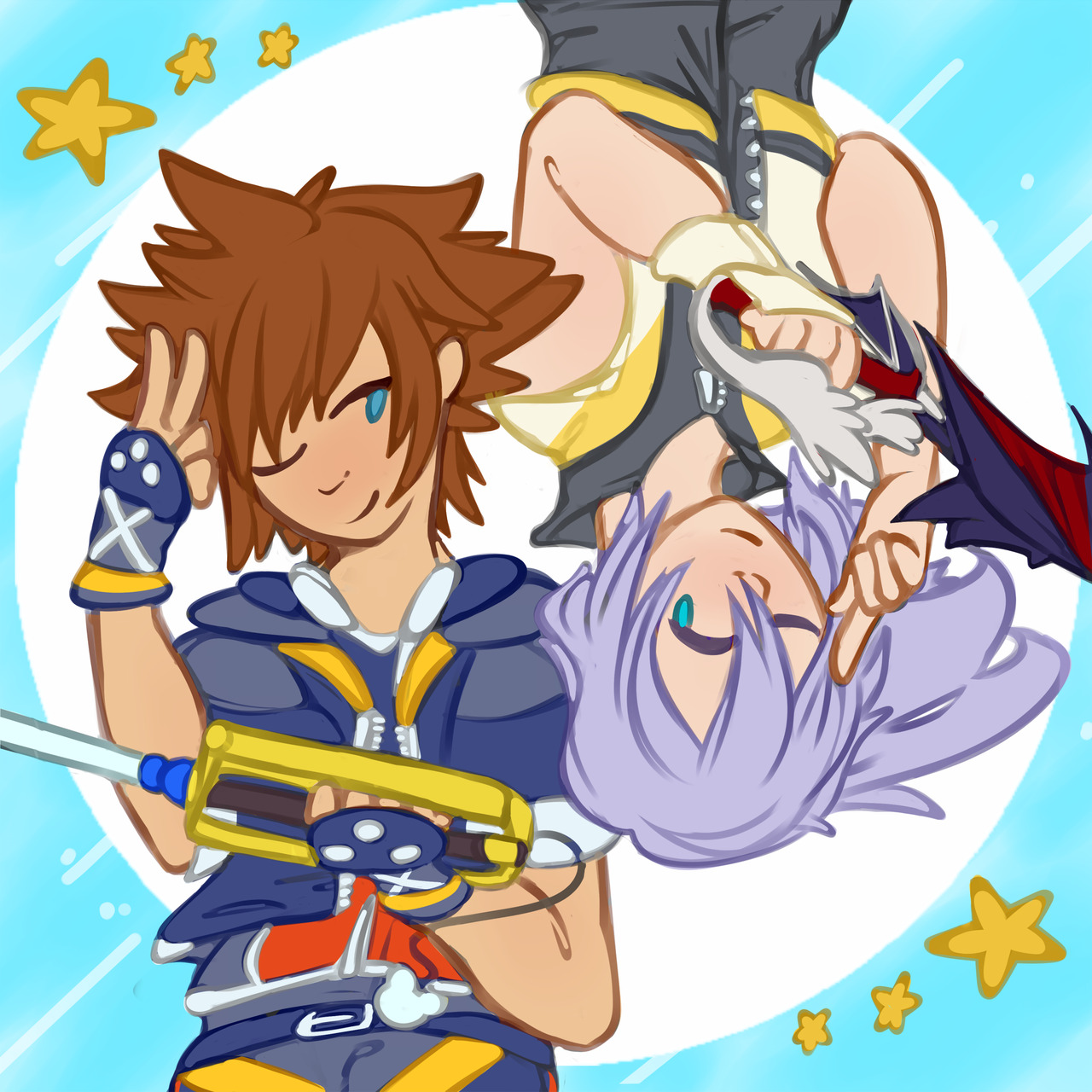 cosmicapproachart:  so @nikutsuneart and I did an otp trade yesterday so we wouldn’t
