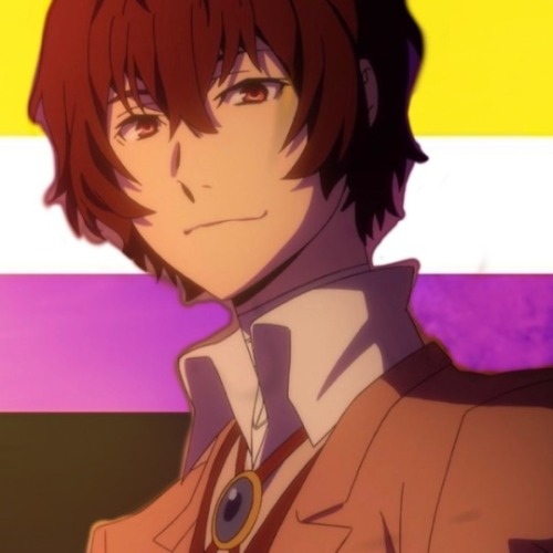 dazaipositive:  trans bsd icons for pride month!  —nonbinary Dazai, transfem Yosano, trans Chu