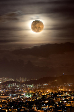 wonderous-world:  Supermoon by Marco Guinter