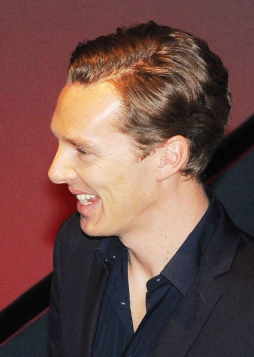 deareje:High res close upAlice Eve and Benedict Cumberbatch attend a footage screening of Star Trek 
