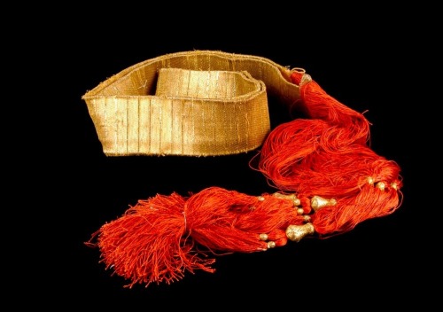 Algeria. Traditional belt called Arbi/Dziri made out of cotton and silk and weaved with golden yarns
