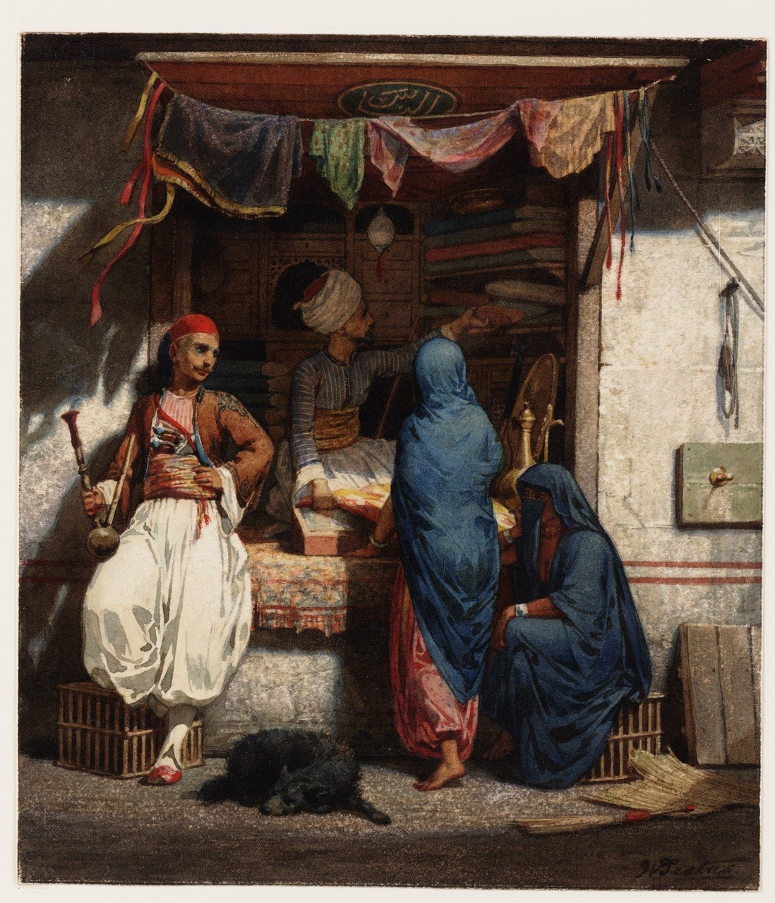 srednod:  Une boutique au CaireWillem de Famars Testasc. 1869